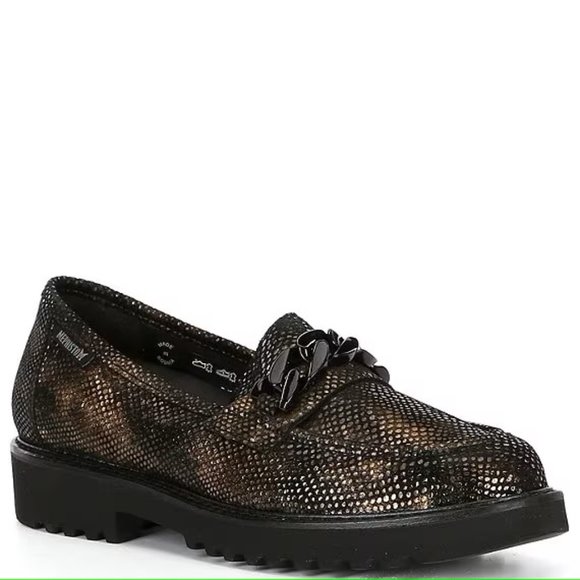 Mephisto $369 Gold Salka Loafer Sz 11NIB! - Picture 1 of 4
